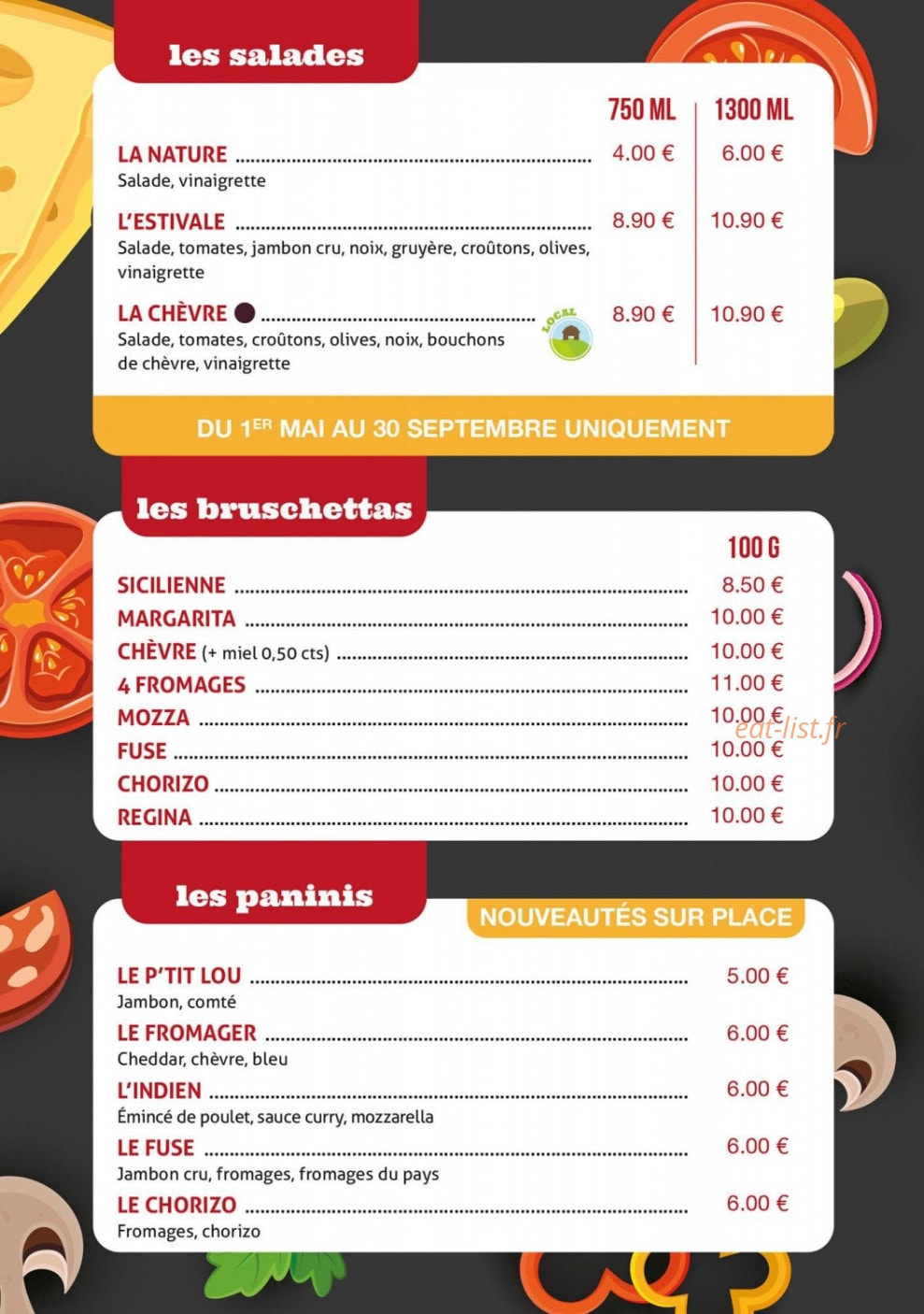 Pizza Fuse — carte page 5