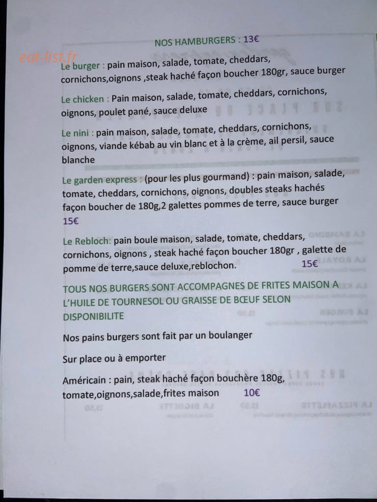 Garden express — carte page 2