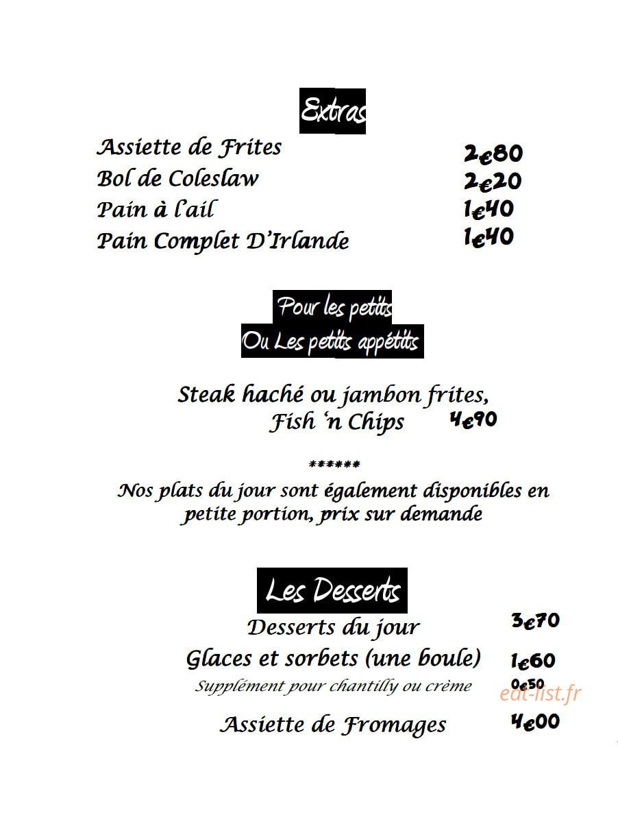 Auberge des Pêcheurs — carte page 4