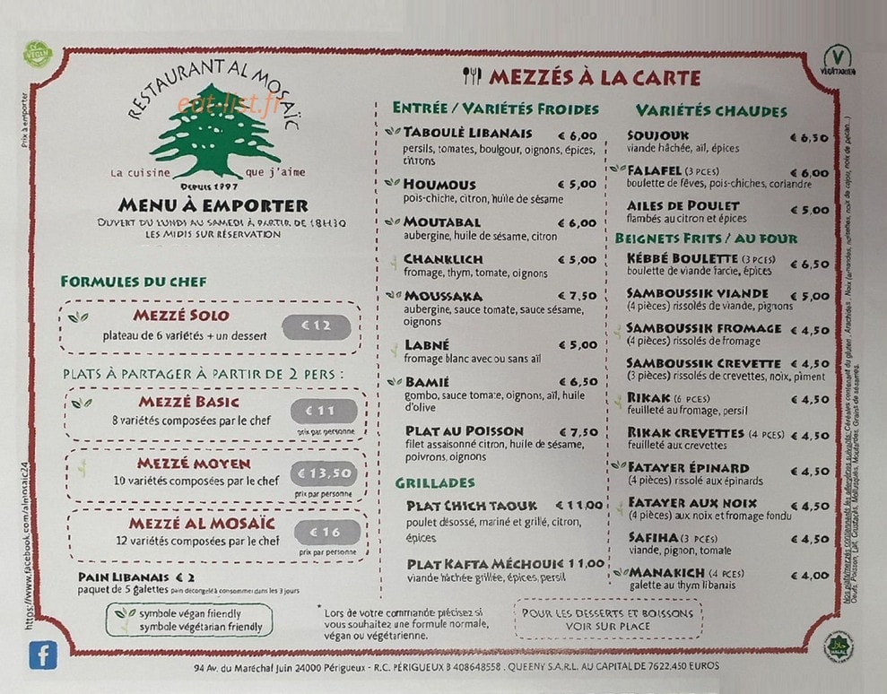 Al Mosaic — carte page 1