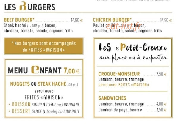 Aux Amis — carte page 6