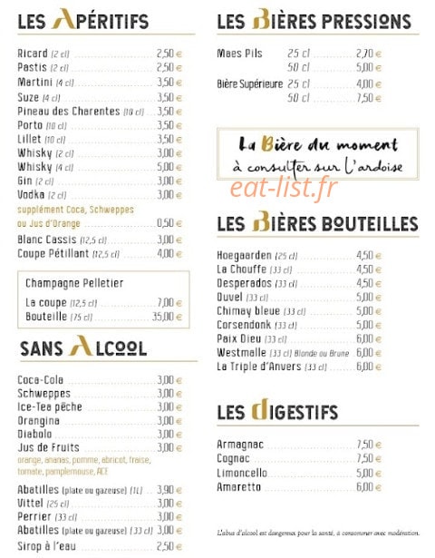 Aux Amis — carte page 7
