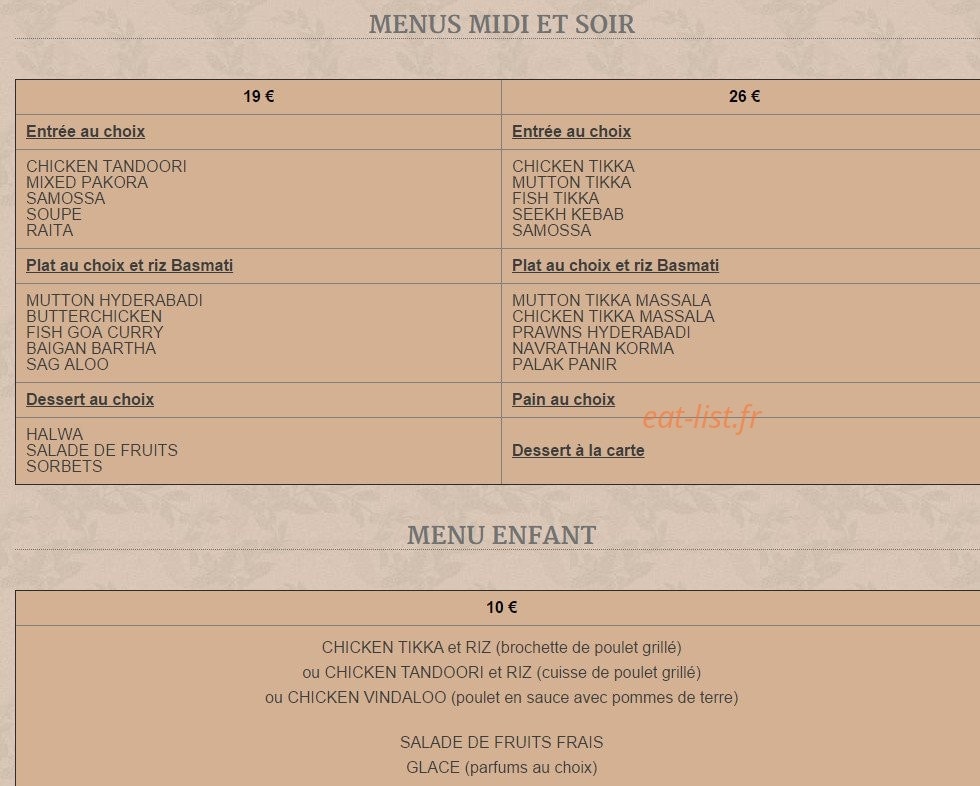 Chez Manija — carte page 7
