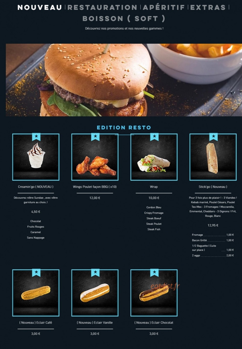 Go Drinkgo — carte page 1
