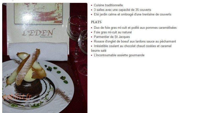 L' Eden — carte page 1