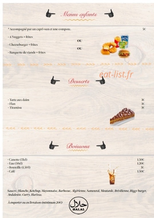 L'étoile du tacos — carte page 4
