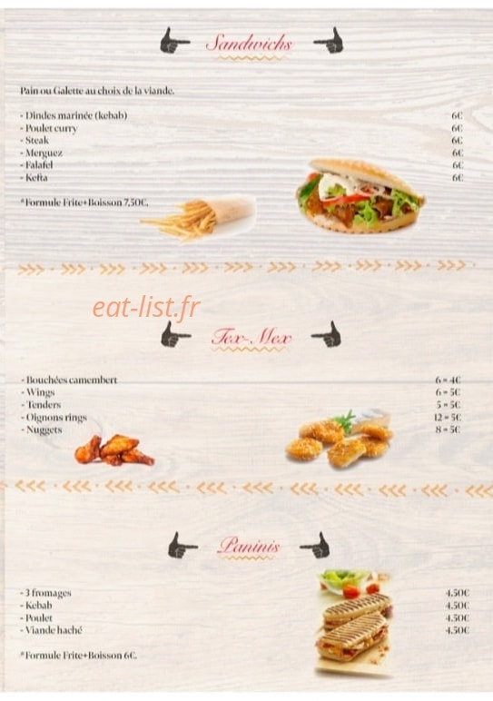 L'étoile du tacos — carte page 3