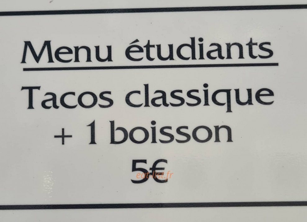 L'étoile du tacos — carte page 5