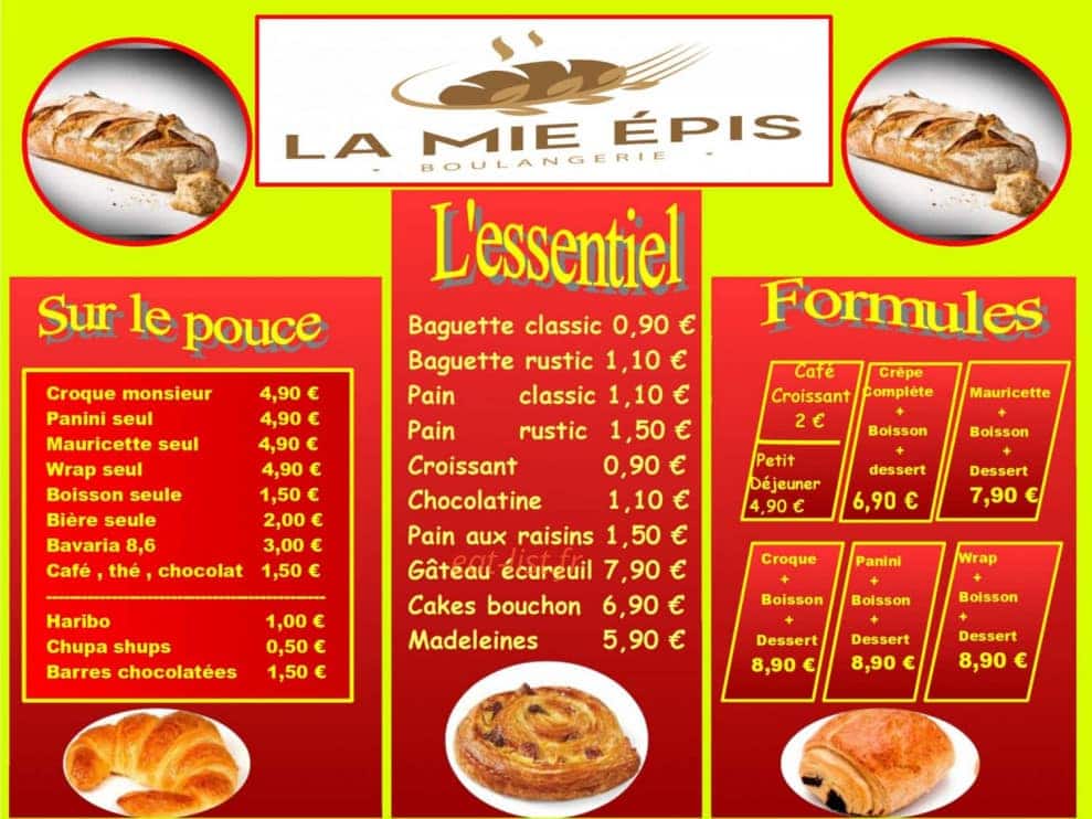 La mie épis — carte page 1