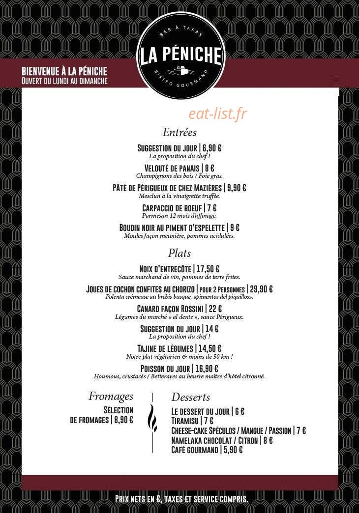 La Peniche — carte page 2