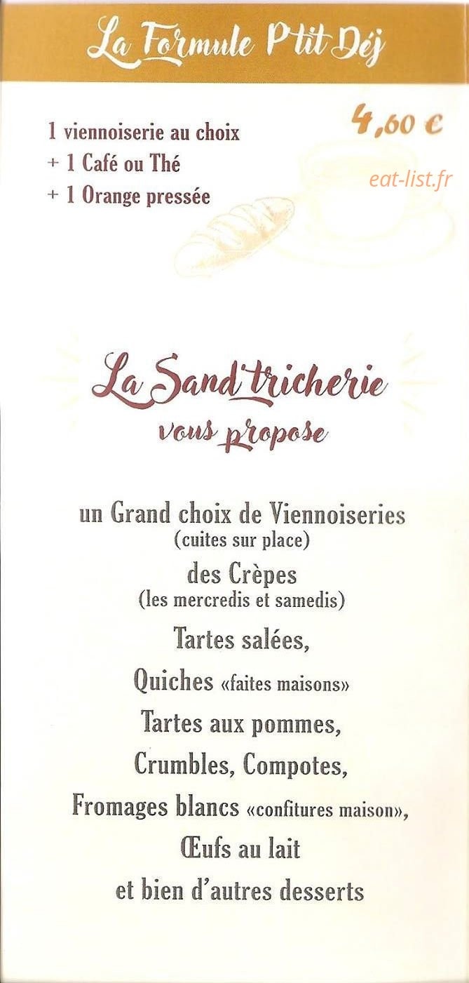 La Sand'tricherie — carte page 2