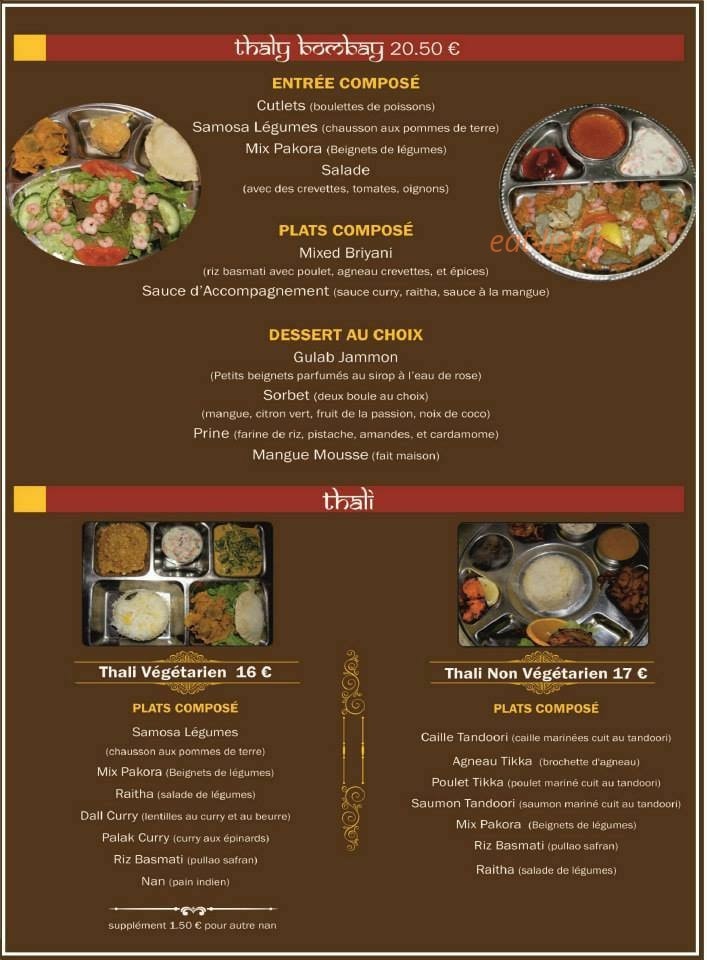 Le Bombay — carte page 7