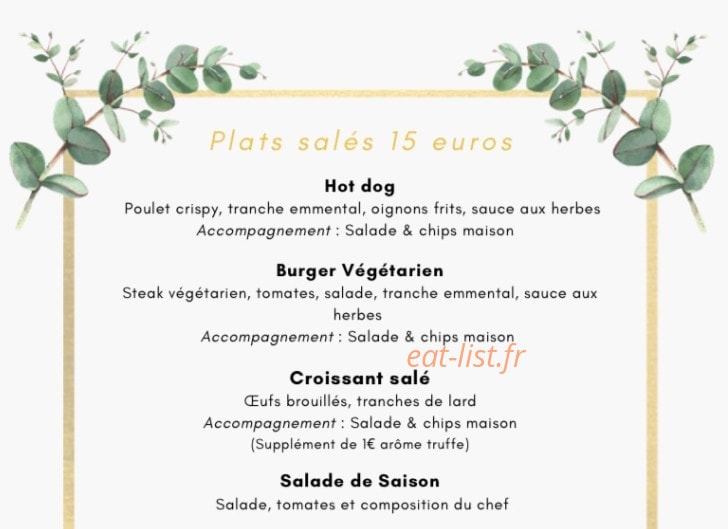 Le brunch de maman — carte page 1