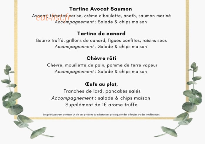 Le brunch de maman — carte page 2