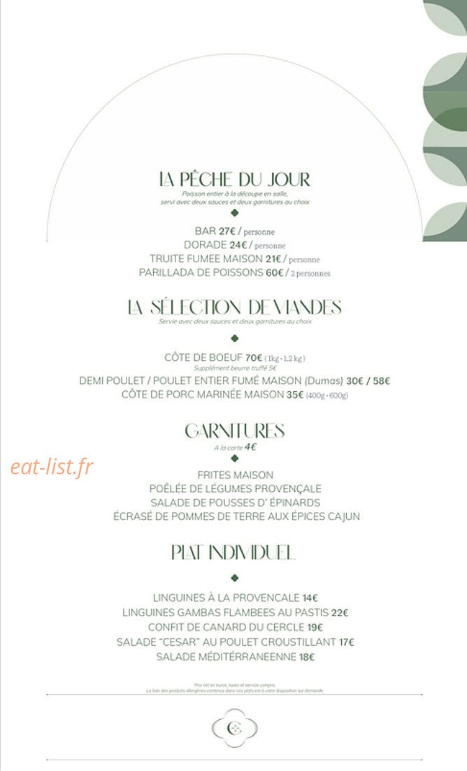 Le Cercle — carte page 2