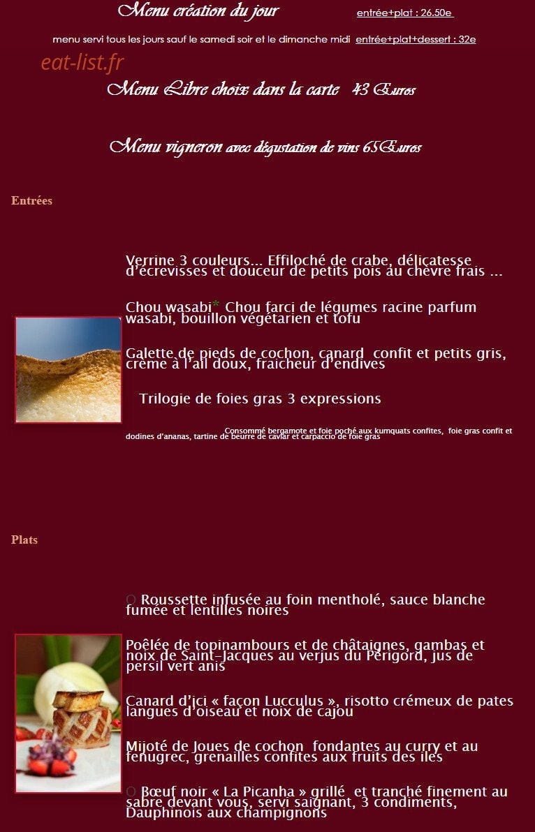 Le clos Saint Front — carte page 1