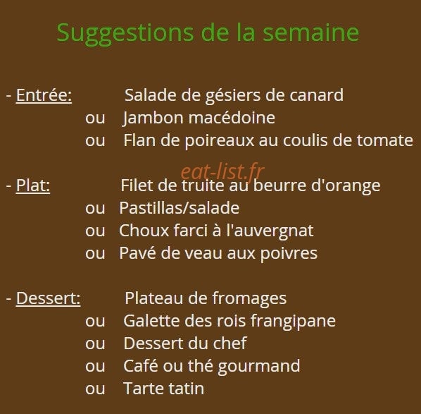 Le Damier — carte page 2