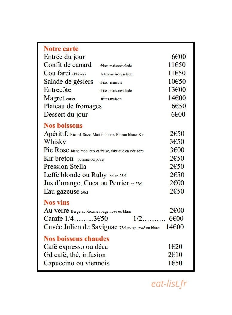 Le Damier — carte page 1
