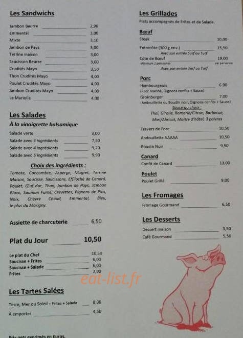 Le Marigny — carte page 1