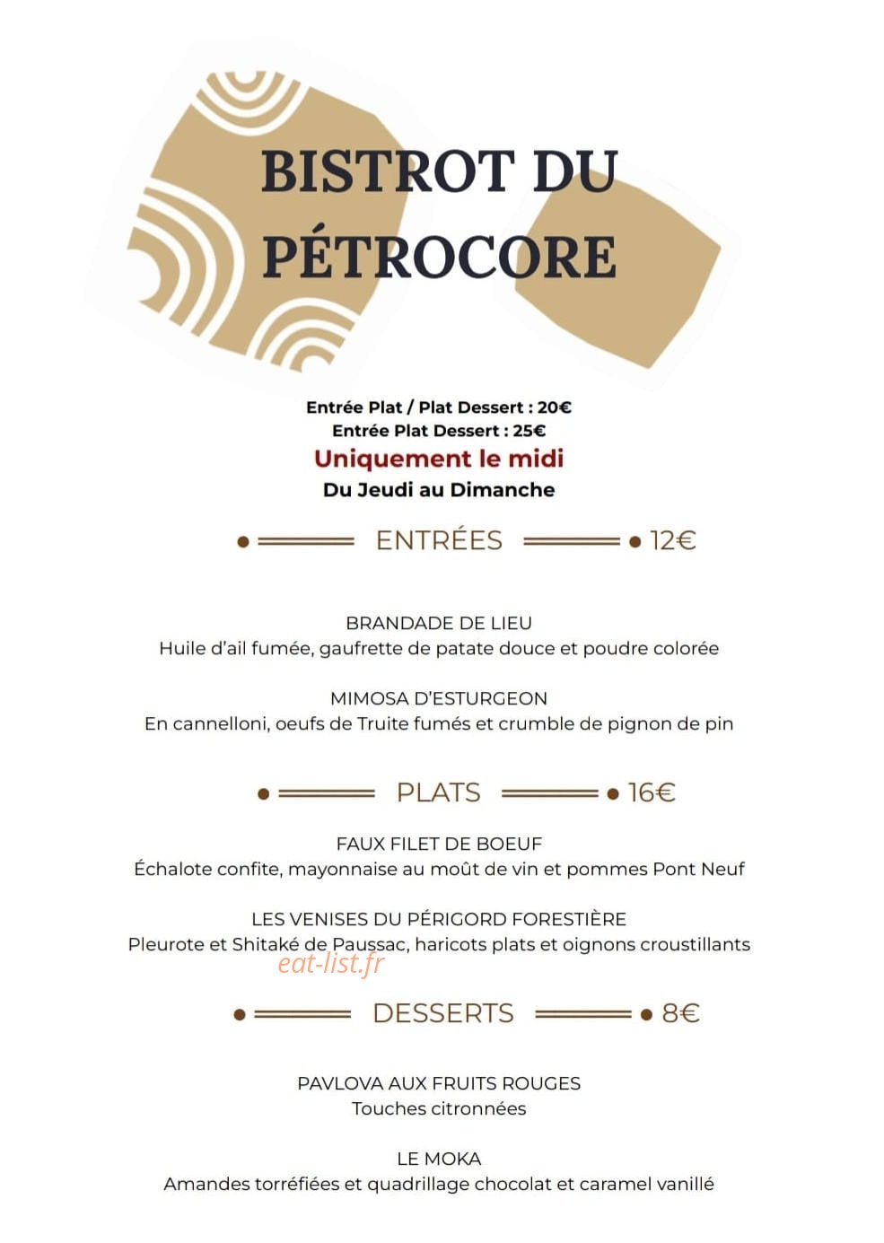 Le Pétrocore — carte page 1