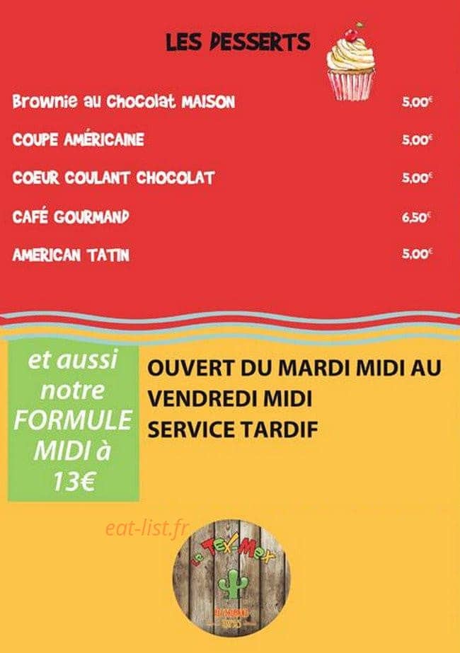 Le Tex Mex — carte page 6