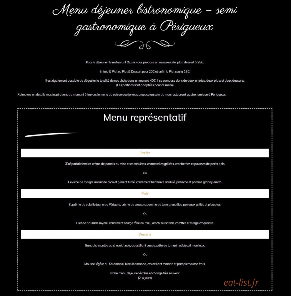 Oxalis — carte page 1