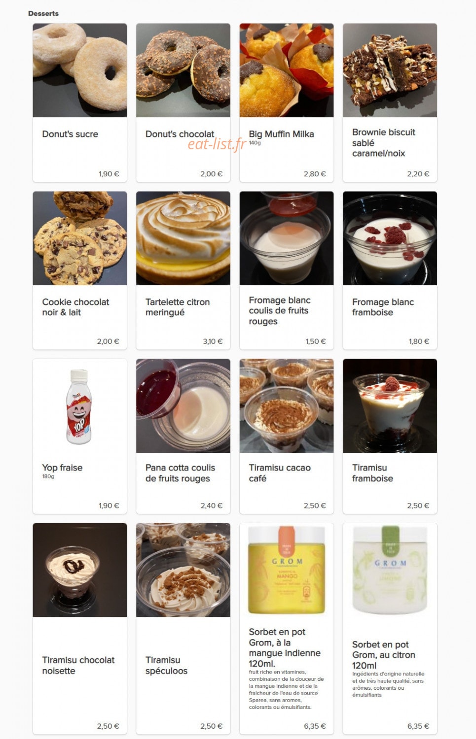 Pasta e Salsa — carte page 4