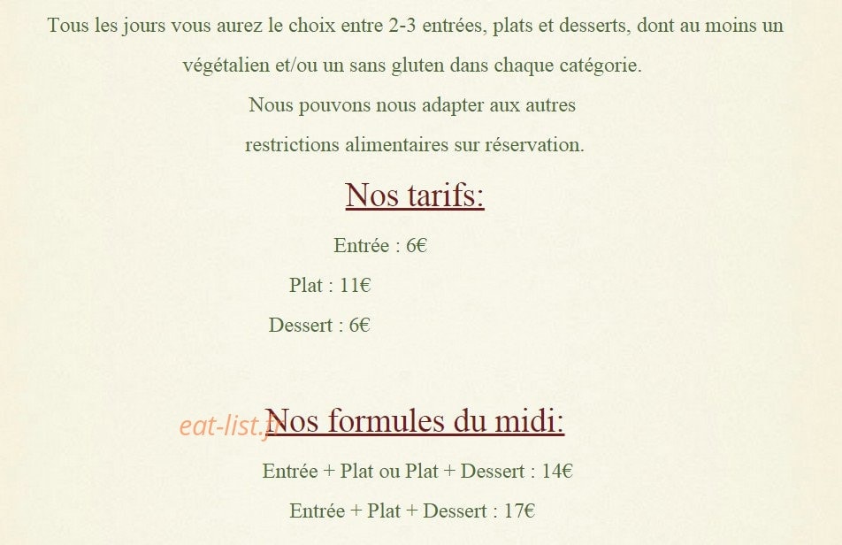 Restaurant Izba — carte page 1