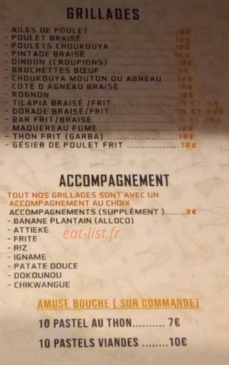 Resto Fenelon — carte page 2