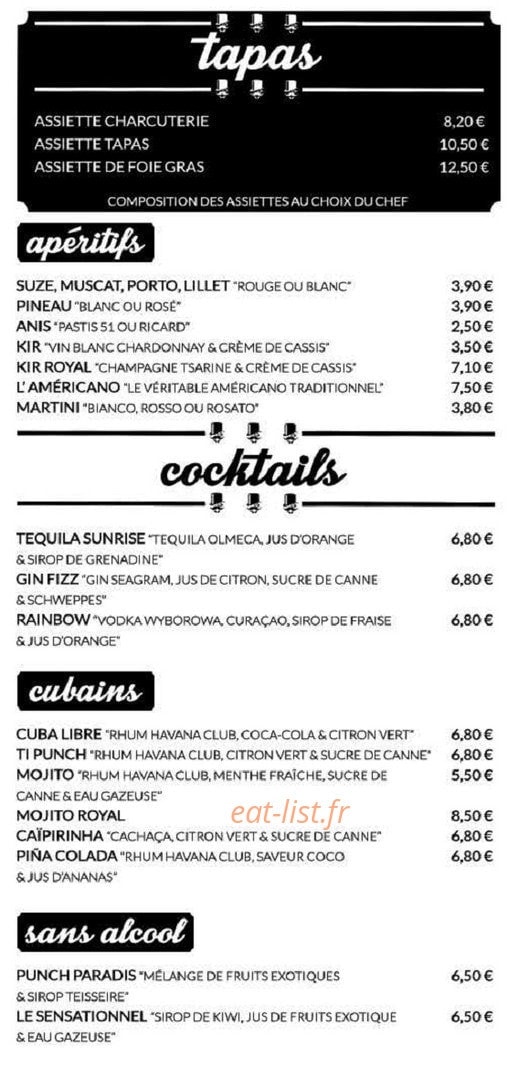 Watson's Pub — carte page 2