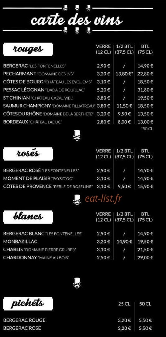 Watson's Pub — carte page 8