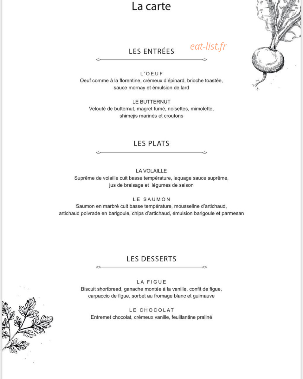 Aux Tabliers Noirs — carte page 1