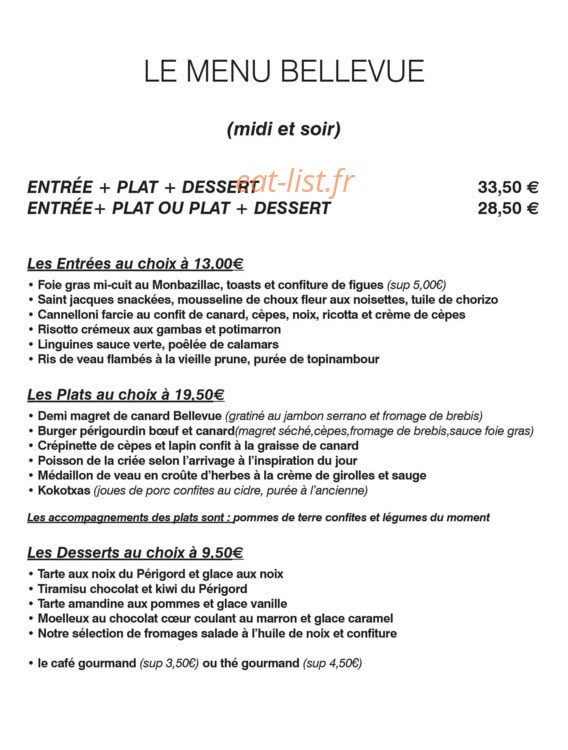 Bellevue — carte page 2