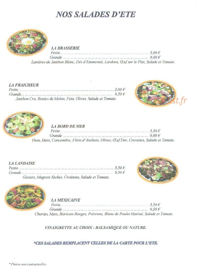 Brasserie carrefour market — carte page 4