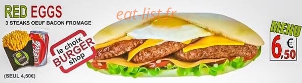 Burger shop — carte page 4