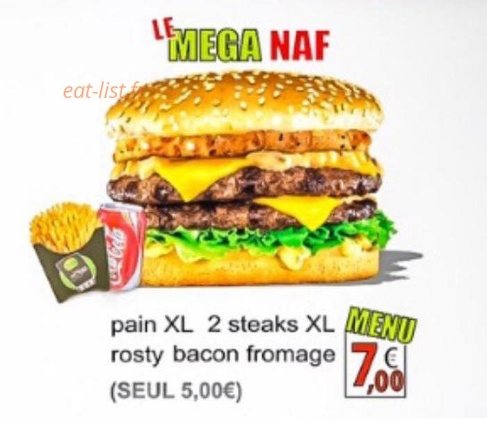 Burger shop — carte page 2