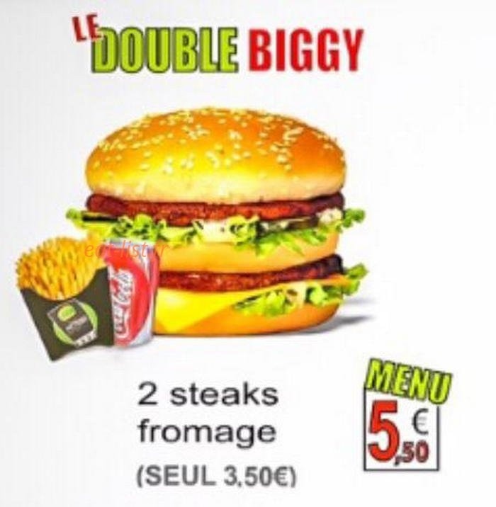 Burger shop — carte page 3