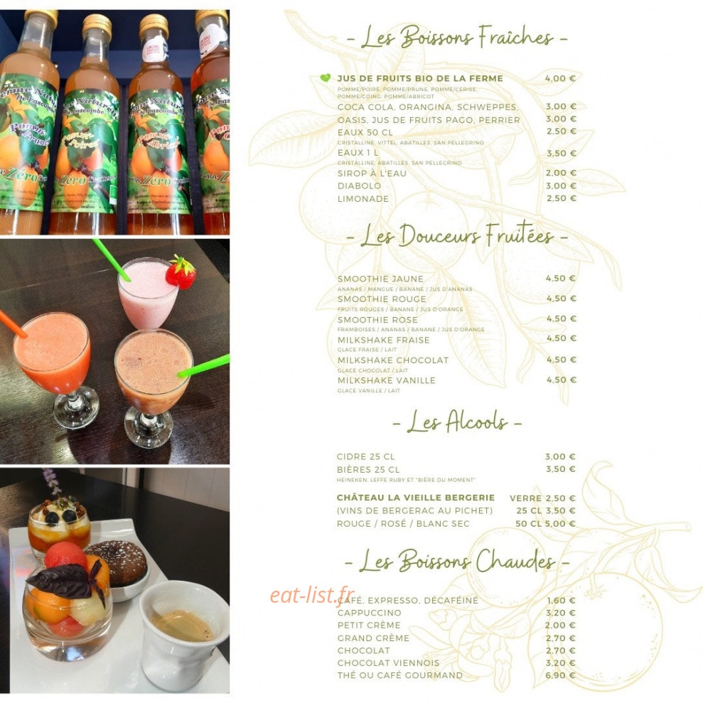 Fleur d'Oranger — carte page 2