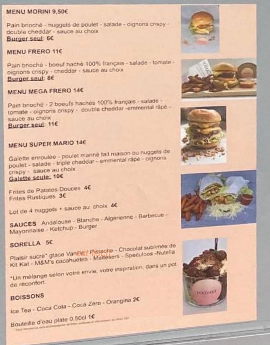 Foodini — carte page 1