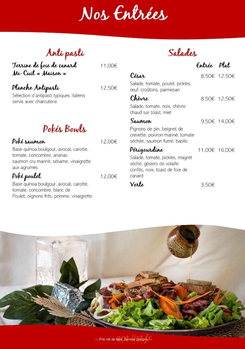 Gigino Pizzeria — carte page 2
