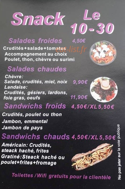Le 10-30 — carte page 1