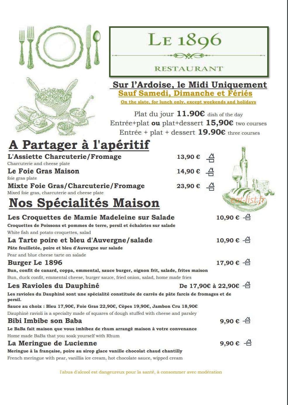 Le 1896 — carte page 1