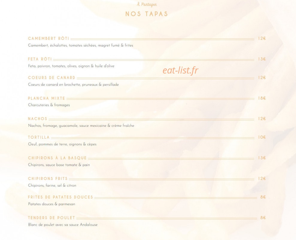 Le Saint James — carte page 1