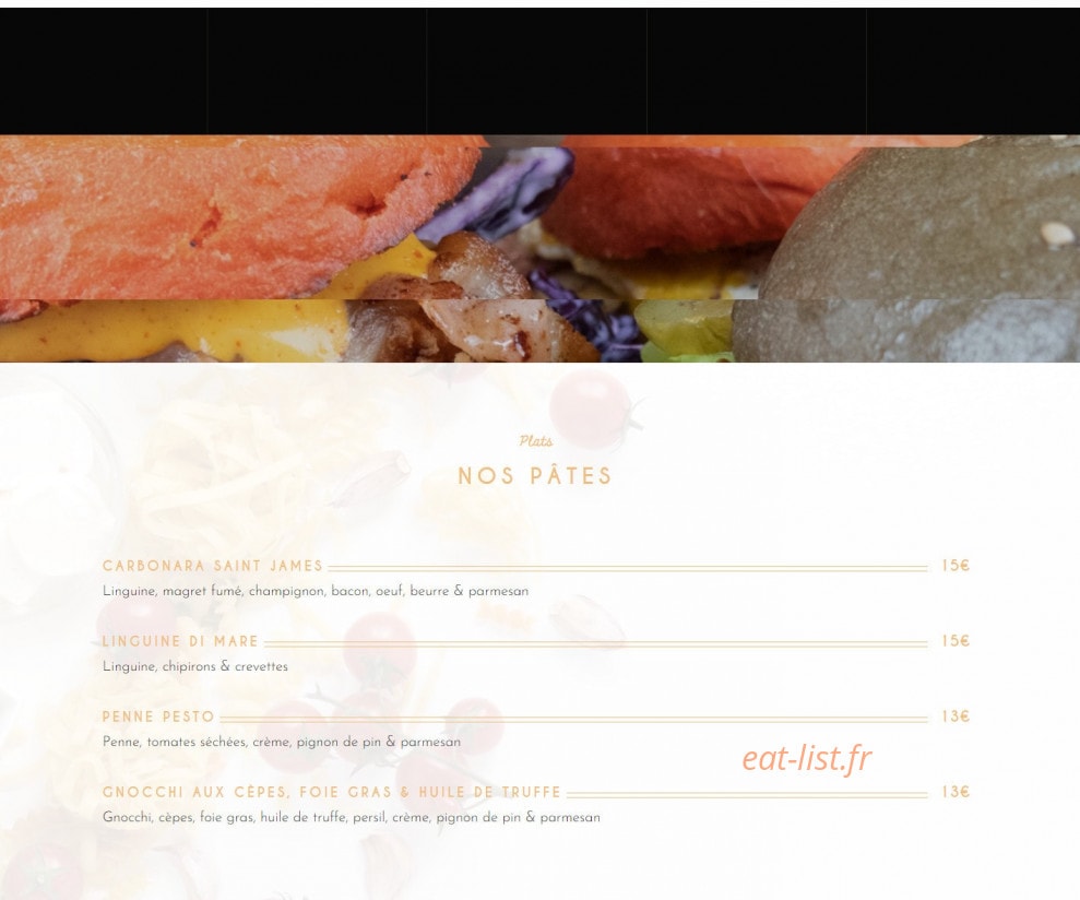 Le Saint James — carte page 4