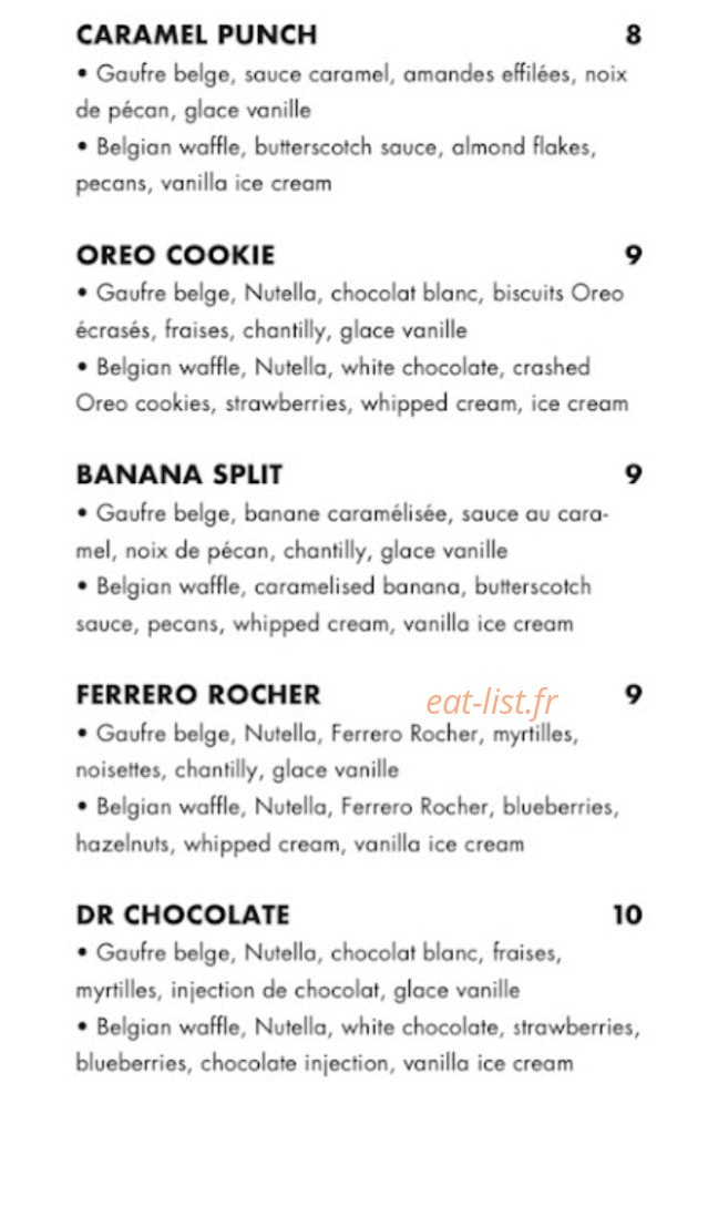 Ohlala Burgers — carte page 5