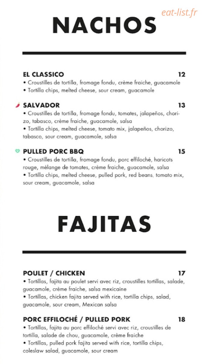 Ohlala Burgers — carte page 6