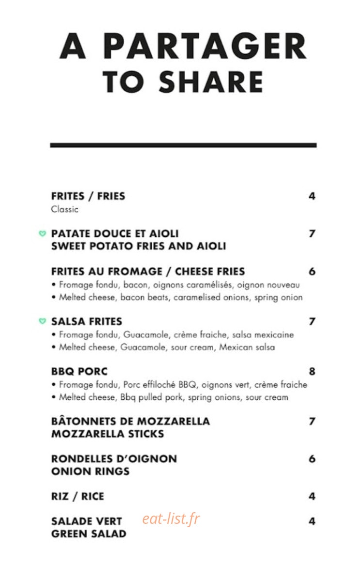Ohlala Burgers — carte page 9