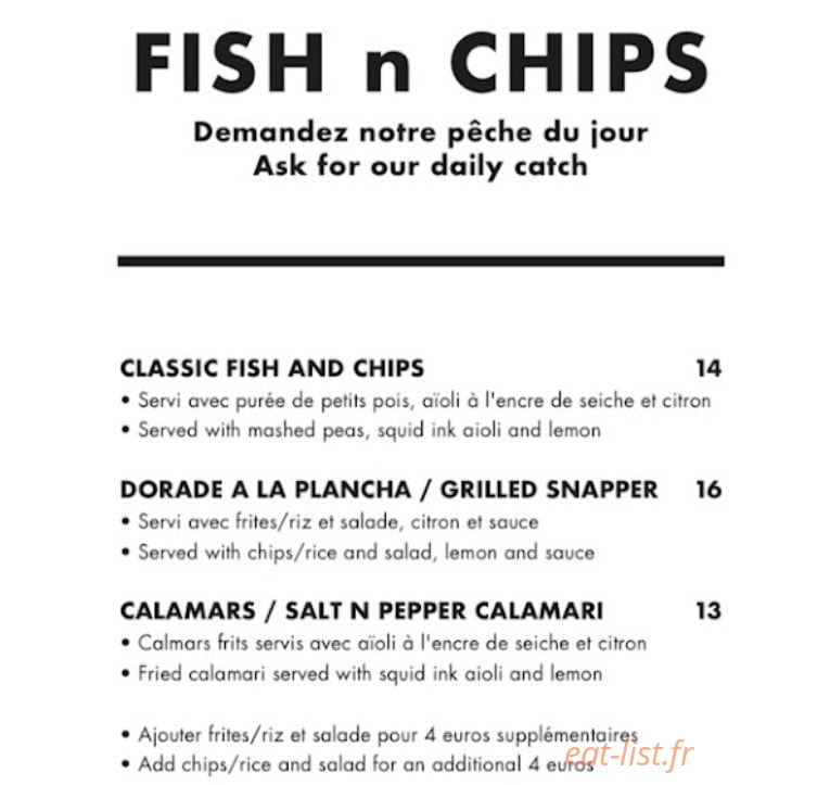 Ohlala Burgers — carte page 10