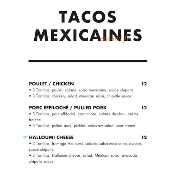 Ohlala Burgers — carte page 8