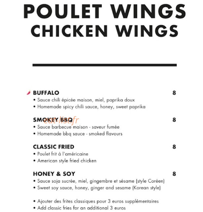 Ohlala Burgers — carte page 7
